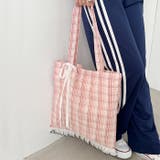 フリルチェックトートバッグ | Outfitter lab | 詳細画像17 