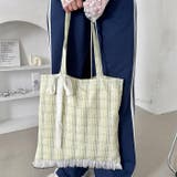 フリルチェックトートバッグ | Outfitter lab | 詳細画像27 