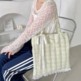 フリルチェックトートバッグ | Outfitter lab | 詳細画像28 