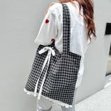 フリルチェックトートバッグ | Outfitter lab | 詳細画像7 