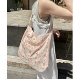 ピンク | フラワーパターントートバッグ | Outfitter lab