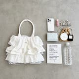 コットンレースフリルトートバッグ | Outfitter lab | 詳細画像16 