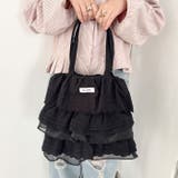 コットンレースフリルトートバッグ | Outfitter lab | 詳細画像14 