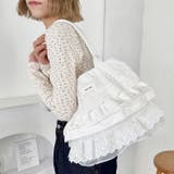 コットンレースフリルトートバッグ | Outfitter lab | 詳細画像5 
