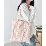 レッド | フラワープリントトートバッグ | Outfitter lab