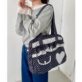 ブラック | フリルドットショルダーバッグ | Outfitter lab