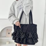 小花柄フリルトートバッグ | Outfitter lab | 詳細画像13