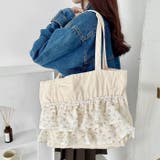 小花柄フリルトートバッグ | Outfitter lab | 詳細画像6