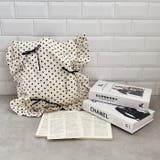 【リボン取り外し可能】ドットフリルトートバッグ | Outfitter lab | 詳細画像10 