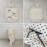 【リボン取り外し可能】ドットフリルトートバッグ | Outfitter lab | 詳細画像17 