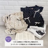 【リボン取り外し可能】ドットフリルトートバッグ | Outfitter lab | 詳細画像4 