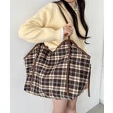 ブラウン | ロングハンドルチェックショルダーバッグ | Outfitter lab