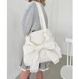 ホワイト | ビッグリボンキャンバストートバッグ | Outfitter lab