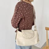 フリルフラップPUショルダーバッグ | Outfitter lab | 詳細画像8 