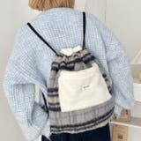 フェイクファー2WAYチェックナップサック | Outfitter lab | 詳細画像16 