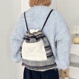 フェイクファー2WAYチェックナップサック | Outfitter lab | 詳細画像17 