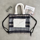 フェイクファー2WAYチェックナップサック | Outfitter lab | 詳細画像18 