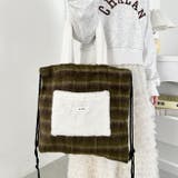フェイクファー2WAYチェックナップサック | Outfitter lab | 詳細画像20 