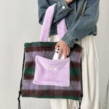 フェイクファー2WAYチェックナップサック | Outfitter lab | 詳細画像23 