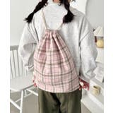 ピンク | 柄アソートカジュアルナップサック | Outfitter lab