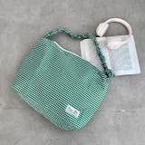 ギャザーショルダーギンガムチェックショルダーバッグ | Outfitter lab | 詳細画像16 