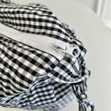 ギャザーショルダーギンガムチェックショルダーバッグ | Outfitter lab | 詳細画像30 