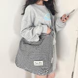 ギャザーショルダーギンガムチェックショルダーバッグ | Outfitter lab | 詳細画像8 