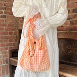 チェックスクエア巾着ショルダーバッグ | Outfitter lab | 詳細画像15