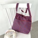 チェックスクエア巾着ショルダーバッグ | Outfitter lab | 詳細画像28