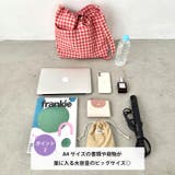 チェックスクエア巾着ショルダーバッグ | Outfitter lab | 詳細画像3