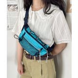 ブルー | カラフルドロストナイロンボディバッグ/ウエストバッグ | Outfitter lab
