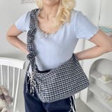 チェックギャザーショルダーバッグ | Outfitter lab | 詳細画像12