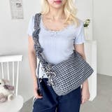 チェックギャザーショルダーバッグ | Outfitter lab | 詳細画像15