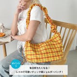 チェックギャザーショルダーバッグ | Outfitter lab | 詳細画像2