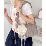 ブラウン | チェックギャザーショルダーバッグ | Outfitter lab