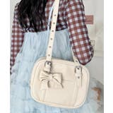 アイボリー | リボンチャームスクエアボストンバッグ | Outfitter lab