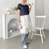 小花柄ヘンリーネック半袖トップス | Outfitter lab | 詳細画像14