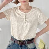 小花柄ヘンリーネック半袖トップス | Outfitter lab | 詳細画像15