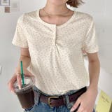 小花柄ヘンリーネック半袖トップス | Outfitter lab | 詳細画像16