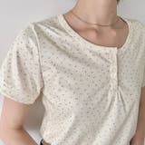 小花柄ヘンリーネック半袖トップス | Outfitter lab | 詳細画像18
