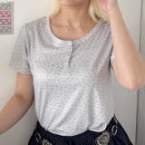 小花柄ヘンリーネック半袖トップス | Outfitter lab | 詳細画像6