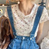 リトルフラワーメロウ半袖トリムトップス | Outfitter lab | 詳細画像11 