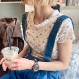 リトルフラワーメロウ半袖トリムトップス | Outfitter lab | 詳細画像13 