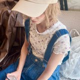 リトルフラワーメロウ半袖トリムトップス | Outfitter lab | 詳細画像15 