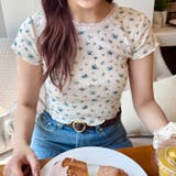 リトルフラワーメロウ半袖トリムトップス | Outfitter lab | 詳細画像7 