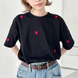 ミニハート刺繍半袖Tシャツ | Outfitter lab | 詳細画像10