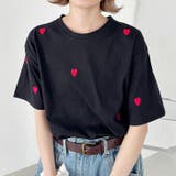 ミニハート刺繍半袖Tシャツ | Outfitter lab | 詳細画像11