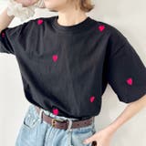 ミニハート刺繍半袖Tシャツ | Outfitter lab | 詳細画像13