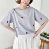 ミニハート刺繍半袖Tシャツ | Outfitter lab | 詳細画像15