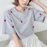 ミニハート刺繍半袖Tシャツ | Outfitter lab | 詳細画像17